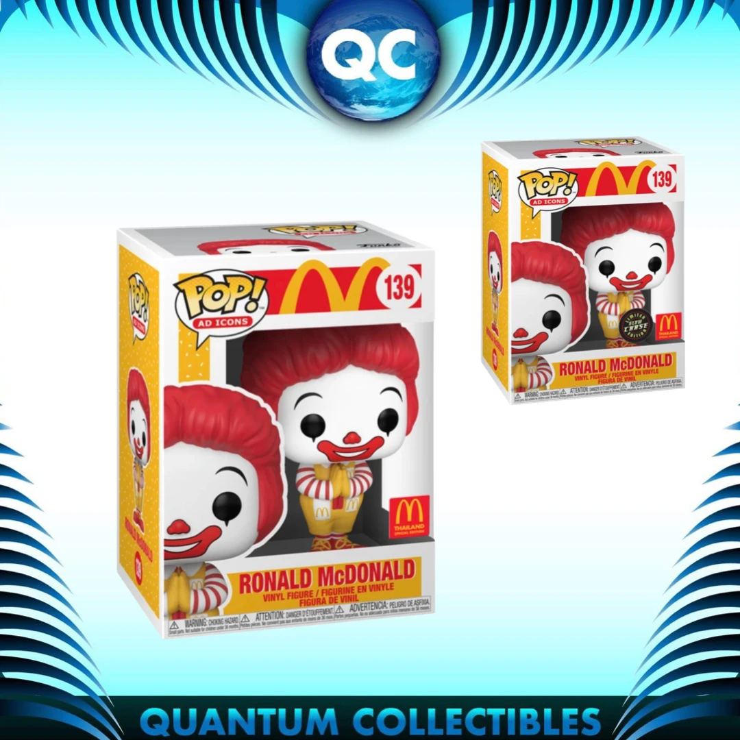 Quantum Collectibles Funko Pop! Ad Icons: Ronald McDonald (1:6 Chance Of Chase)Thai Exclusive Pre-Order 3 Quantum Collectibles Funko Pop! Ad Icons: Ronald McDonald (1:6 Chance Of Chase)Thai Exclusive Pre-Order