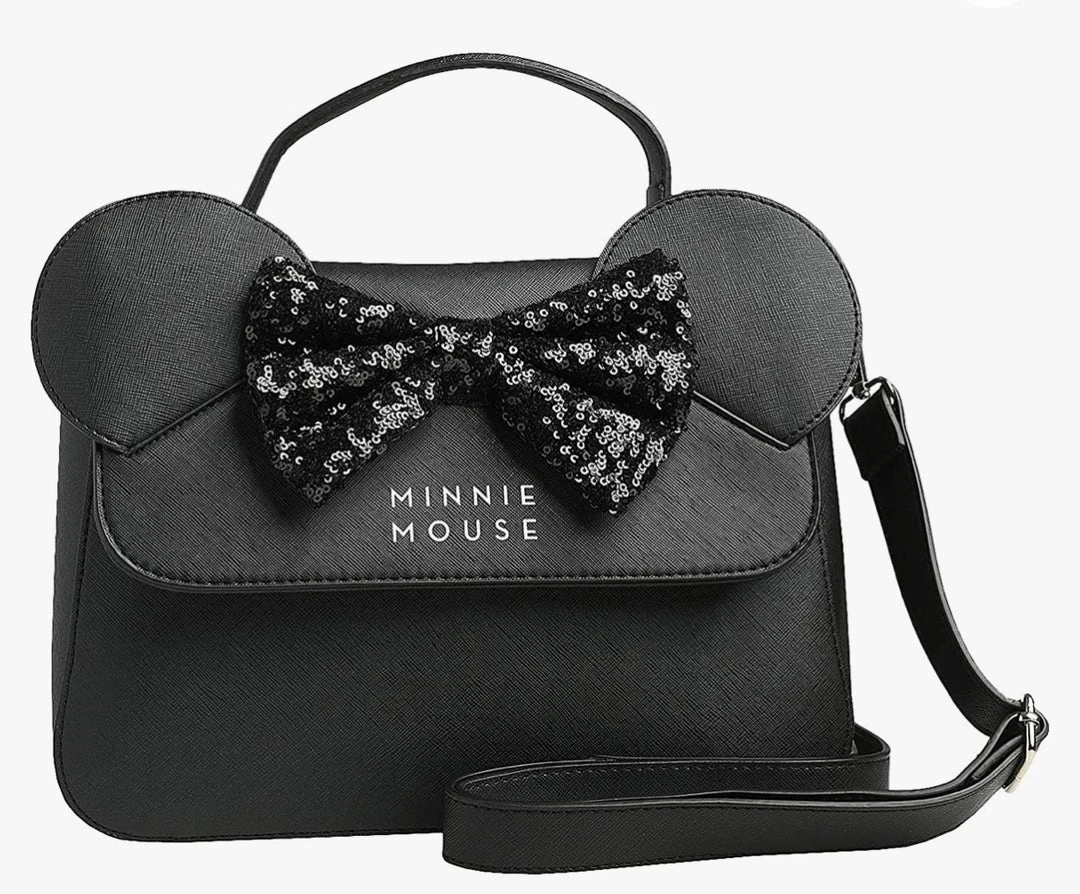 Quantum Collectibles Loungefly Minnie Mouse - Minnie Black With Black Sequin Bow Crossbody Bag Preorder 3 Quantum Collectibles Loungefly Minnie Mouse - Minnie Black With Black Sequin Bow Crossbody Bag Preorder