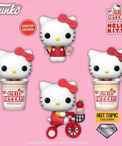 Quantum Collectibles Funko Pop! Sanrio Hello Kitty X Nissin Cup Noodles Bundle Of 4 Including US Exclusives Preorder