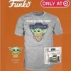 Quantum Collectibles Funko Pop! The Mandalorian Grogu Baby Yoda Junior Tee With Pocket Pop Preorder