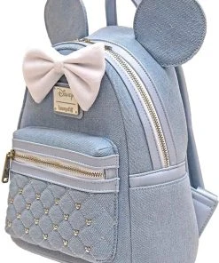 Quantum Collectibles Loungefly Minnie Mouse Denim Mini Backpack Preorder