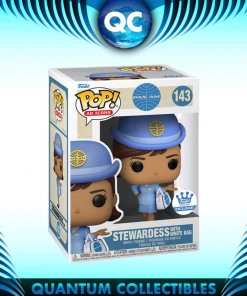 Quantum Collectibles Funko Pop! Vinyls Funko Pop! Pam Am Stewardess With White Bag Funko Shop Exclusive Preorder