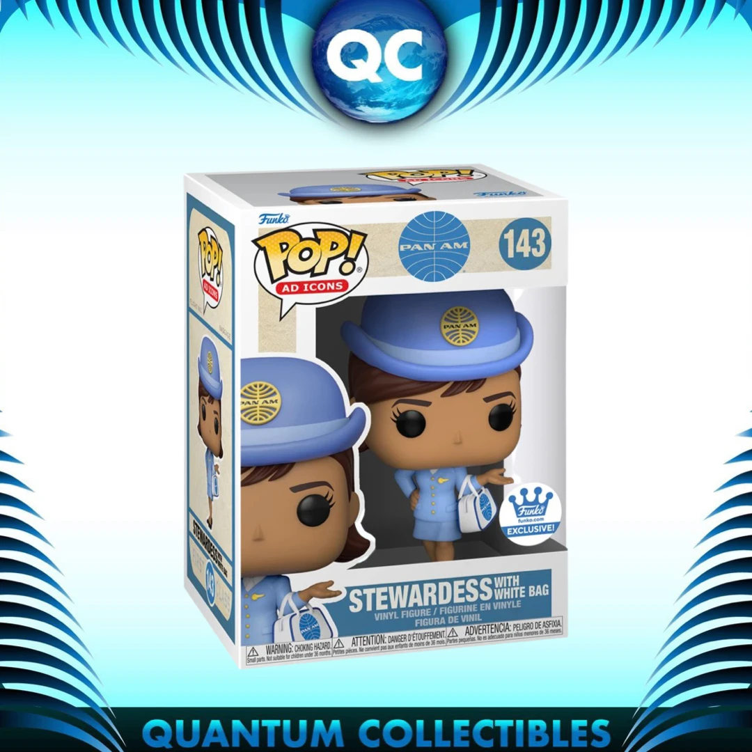 Quantum Collectibles Funko Pop! Vinyls Funko Pop! Pam Am Stewardess With White Bag Funko Shop Exclusive Preorder 3 Quantum Collectibles Funko Pop! Vinyls Funko Pop! Pam Am Stewardess With White Bag Funko Shop Exclusive Preorder