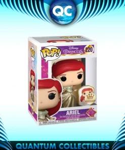 Quantum Collectibles Funko Pop! Disney Princess Gold Dress Ariel Funko Shop Exclusive Preorder Funko Pop! Vinyls