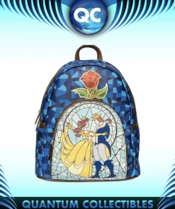 Quantum Collectibles Loungefly Beauty And The Beast Stained Glass EE Mini Backpack Preorder