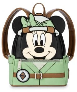Quantum Collectibles Loungefly Safari Minnie Mouse Cosplay Mini Backpack Animal Kingdom Exclusive Preorder