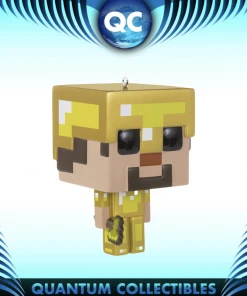 Quantum Collectibles Funko Pop! Christmas Ornament Minecraft Steve In Gold Armor Preorder