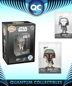 Quantum Collectibles Funko Pop! Die Cast Boba Fett With Chance Of Chase Funko Exclusive Preorder