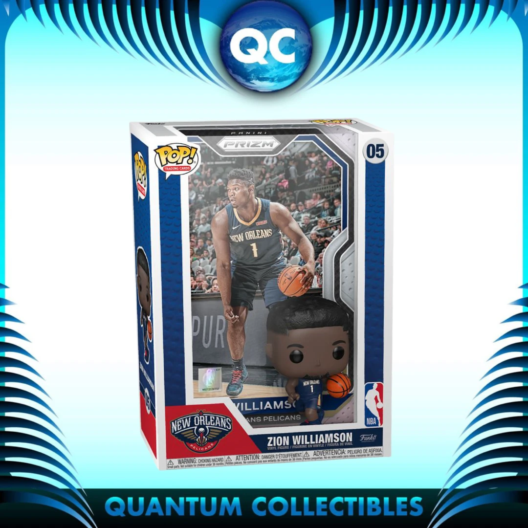 Quantum Collectibles Funko Fair 22: NBA Prizm Trading Card Zion Williamson Preorder Bundles 3 Quantum Collectibles Funko Fair 22: NBA Prizm Trading Card Zion Williamson Preorder Bundles