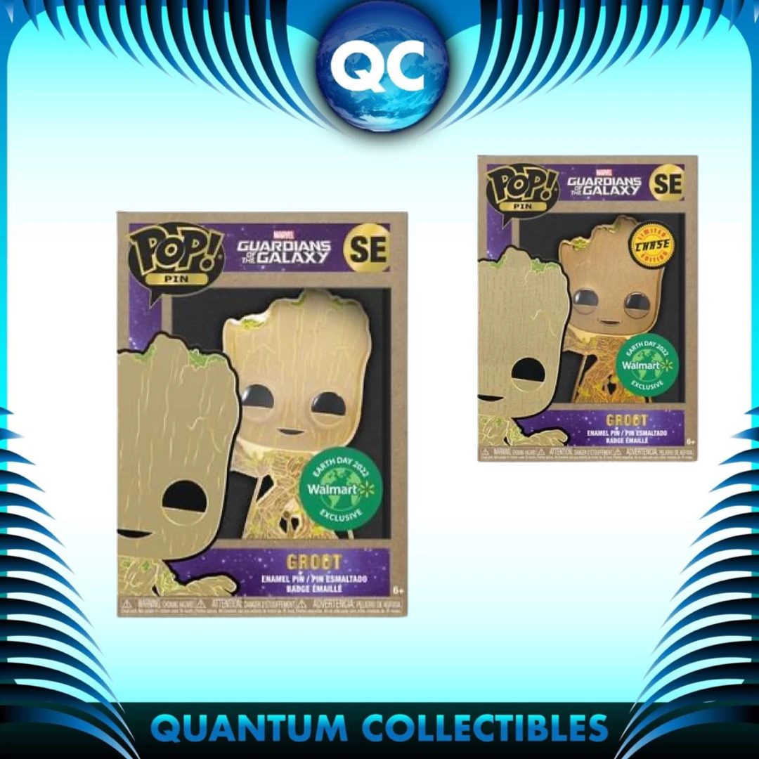 Quantum Collectibles Funko Pop! Pin Earth Day Groot Walmart Exclusive Preorder Funko Pop! Vinyls 3 Quantum Collectibles Funko Pop! Pin Earth Day Groot Walmart Exclusive Preorder Funko Pop! Vinyls