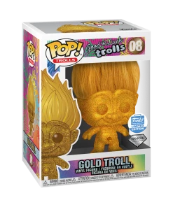Quantum Collectibles USA Exclusive Stickered Pop Vinyls Funko Pop! Trolls Gold Diamond Funko Shop Exclusive