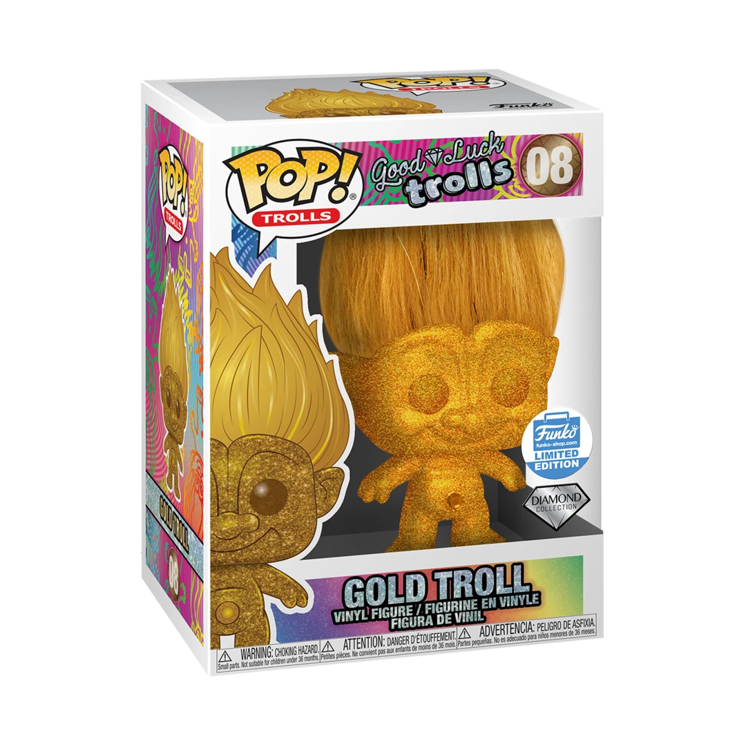 Quantum Collectibles USA Exclusive Stickered Pop Vinyls Funko Pop! Trolls Gold Diamond Funko Shop Exclusive 3 Quantum Collectibles USA Exclusive Stickered Pop Vinyls Funko Pop! Trolls Gold Diamond Funko Shop Exclusive