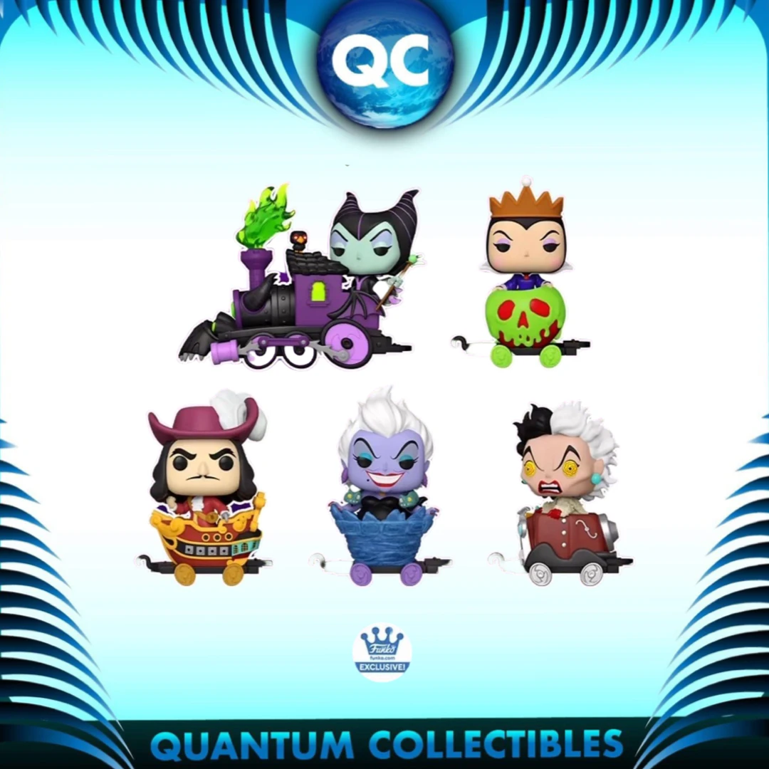 Quantum Collectibles Funko Pop! Disney Villains Train Bundle Of 5 Funko Shop Exclusives Preorder 3 Quantum Collectibles Funko Pop! Disney Villains Train Bundle Of 5 Funko Shop Exclusives Preorder