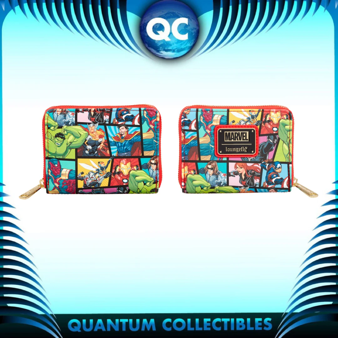 Quantum Collectibles Loungefly Marvel Avengers Comic AOP Wallet Preorder 3 Quantum Collectibles Loungefly Marvel Avengers Comic AOP Wallet Preorder