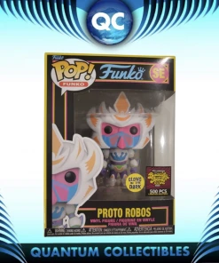 Quantum Collectibles Funko Pop! Vinyls Funko Pop! SDCC 2022 Fundays Blacklight Battle Proto Robos GITD 500 Piece Preorder