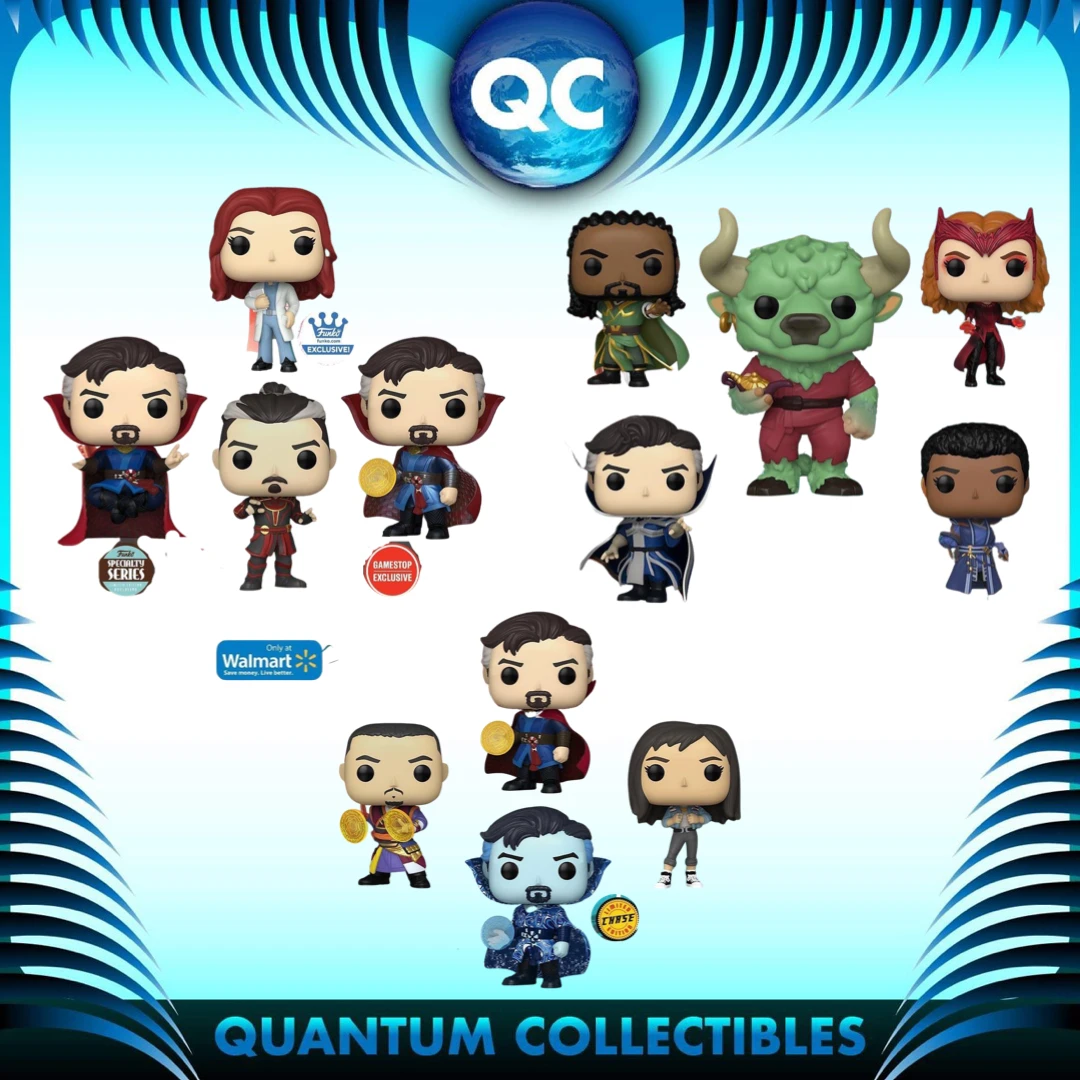 Quantum Collectibles Funko Pop! Doctor Strange And The Multiverse Of Madness Bundle Of 13 Including Chase And US Exclusives Preorder 3 Quantum Collectibles Funko Pop! Doctor Strange And The Multiverse Of Madness Bundle Of 13 Including Chase And US Exclusives Preorder