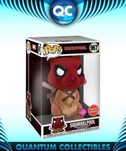 Quantum Collectibles Funko Pop! Deadpool: Squirrelpool GameStop Flocked Jumbo Exclusive Preorder