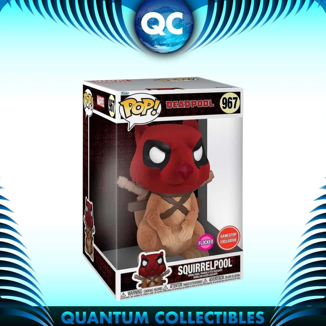 Quantum Collectibles Funko Pop! Deadpool: Squirrelpool GameStop Flocked Jumbo Exclusive Preorder 3 Quantum Collectibles Funko Pop! Deadpool: Squirrelpool GameStop Flocked Jumbo Exclusive Preorder