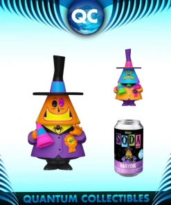 Quantum Collectibles Funko NBC Blacklight Mayor (1:6 Chance Of Chase) Soda Vinyl Figure Pre-order Pop Vinyls