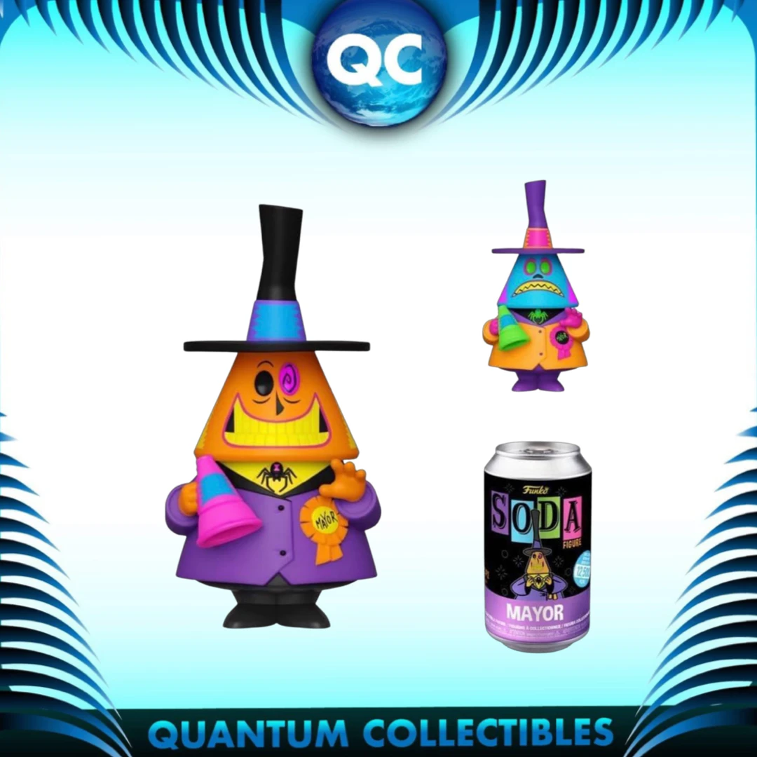 Quantum Collectibles Funko NBC Blacklight Mayor (1:6 Chance Of Chase) Soda Vinyl Figure Pre-order Pop Vinyls 3 Quantum Collectibles Funko NBC Blacklight Mayor (1:6 Chance Of Chase) Soda Vinyl Figure Pre-order Pop Vinyls
