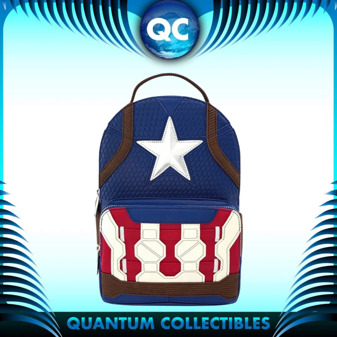 Quantum Collectibles Loungefly Captain America Uniform Cosplay Mini Backpack- Exclusive PREORDER 3 Quantum Collectibles Loungefly Captain America Uniform Cosplay Mini Backpack- Exclusive PREORDER