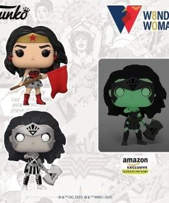 Quantum Collectibles Funko Pop! DC Wonder Woman Red Son And Black Lantern Including Amazon Exclusive Preorder Funko Pop! Vinyls