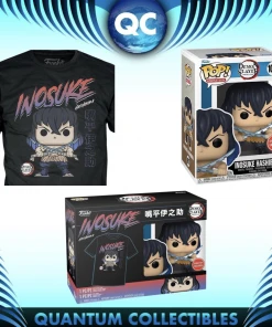 Quantum Collectibles Funko Pop! Demon Slayer Inosuke Hashibira Pop And Tee Bundle GameStop Exclusive Preorder Funko Pop! Vinyls