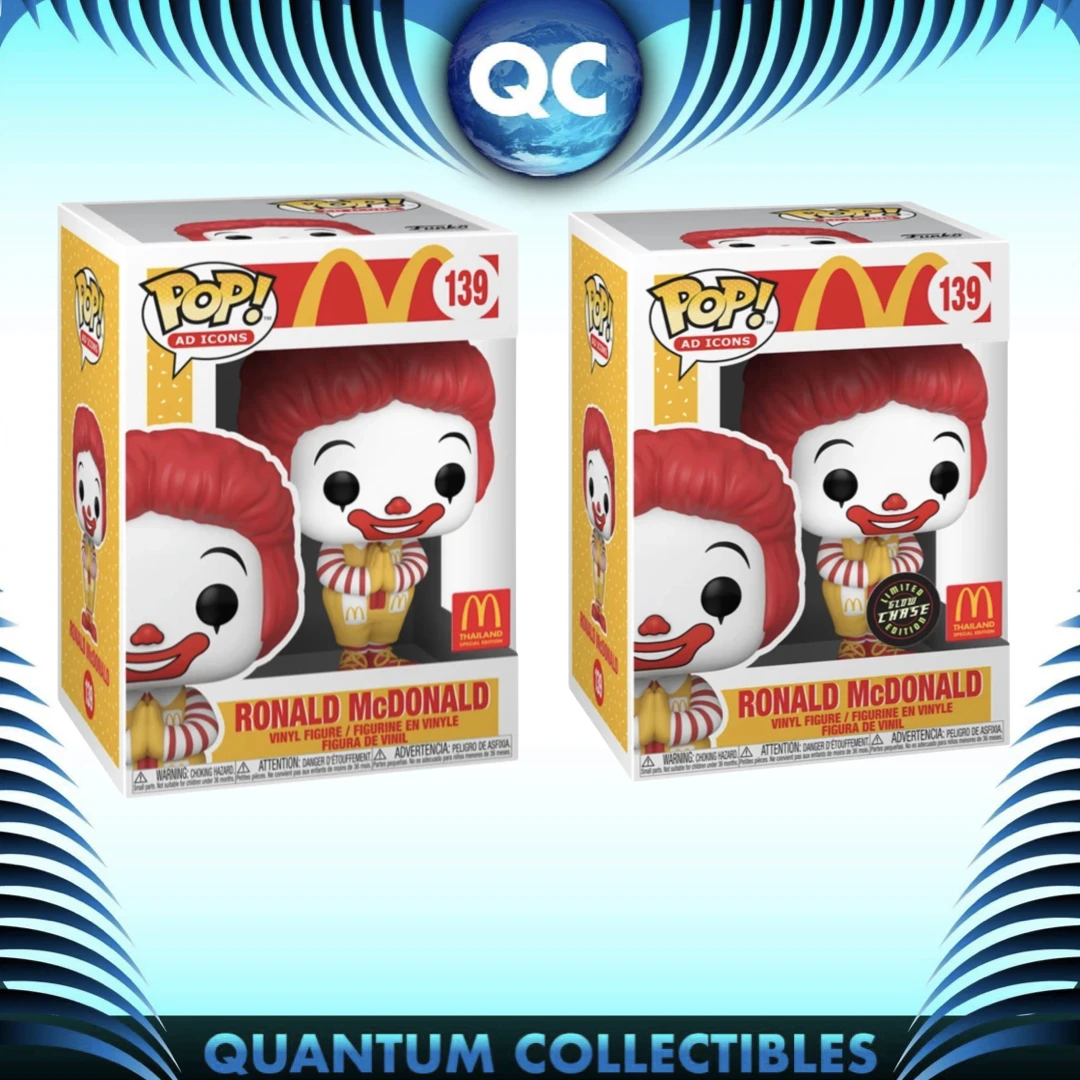 Quantum Collectibles Funko Pop! Ad Icons: Ronald McDonald (Common And Chase Bundle) Thai Exclusive Pre-Order Funko Pop! Vinyls 3 Quantum Collectibles Funko Pop! Ad Icons: Ronald McDonald (Common And Chase Bundle) Thai Exclusive Pre-Order Funko Pop! Vinyls