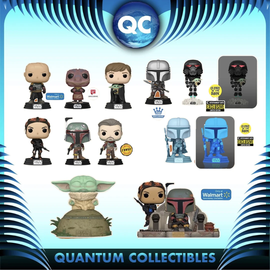 Quantum Collectibles Funko Pop! Vinyls Funko Pop! The Mandalorian Chase Bundle Including US Exclusives Pre-Order 3 Quantum Collectibles Funko Pop! Vinyls Funko Pop! The Mandalorian Chase Bundle Including US Exclusives Pre-Order