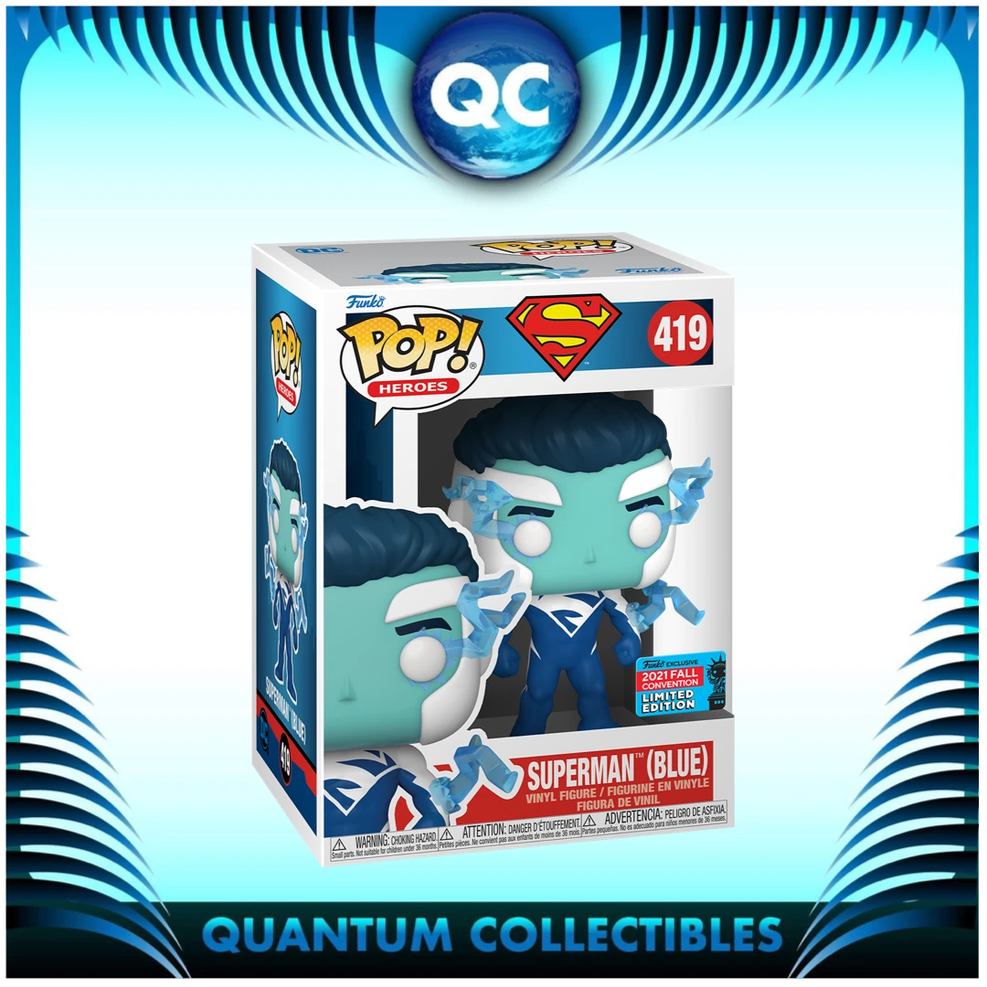 Quantum Collectibles Funko Pop! DC Blue Superman Festival Of Fun Funko Pop! Vinyls 3 Quantum Collectibles Funko Pop! DC Blue Superman Festival Of Fun Funko Pop! Vinyls