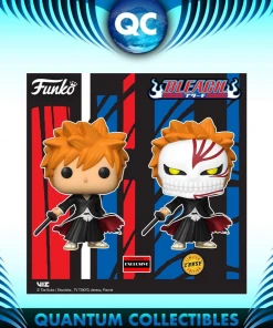 Quantum Collectibles Funko Pop! Vinyls Funko Pop! Bleach Ichigo AAA Anime Exclusive (Common And Chase Bundle) Preorder