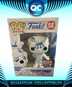 Quantum Collectibles Funko Pop! Vinyls Funko Pop! Funkon 2021 Art Series Freddy (White With Blue Crowns) Preorder