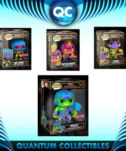 Quantum Collectibles Funko Pop! Marvel Blacklight Bundle Of 4 Target Exclusives Preorder
