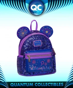 Quantum Collectibles Loungefly Disneyland Paris 30th Anniversary Sequin Mini Backpack Exclusive Preorder