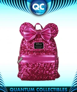 Quantum Collectibles Loungefly Magenta Sequin Mini Backpack Preorder