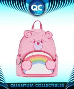 Quantum Collectibles Loungefly Carebears 40th Anniversary Cheer Bear Plush Cosplay Mini Backpack Preorder