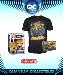 Quantum Collectibles USA Exclusive Stickered Pop Vinyls Funko POP! Movie Collectors Box Marvel Through The Ages: Hobgoblin GITD Pop & Tee (Target Exclusive) Preorder