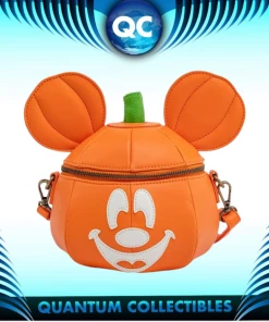 Quantum Collectibles Loungefly Disney Mickey Mouse Pumpkin Mick-O-Lantern Crossbody