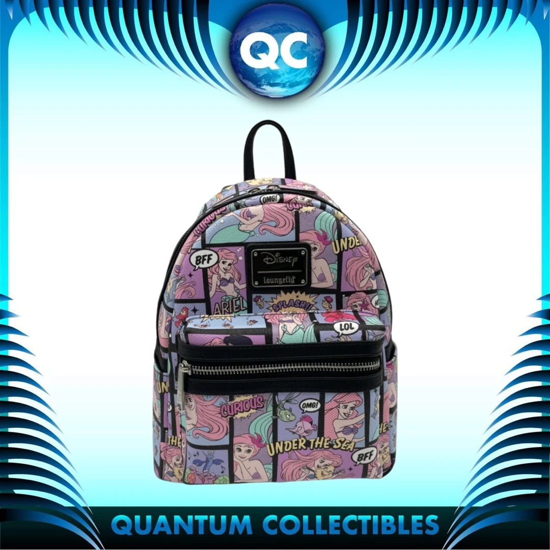 Quantum Collectibles LOUNGEFLY DISNEY THE LITTLE MERMAID COMIC AOP MINI BACKPACK PREORDER 3 Quantum Collectibles LOUNGEFLY DISNEY THE LITTLE MERMAID COMIC AOP MINI BACKPACK PREORDER