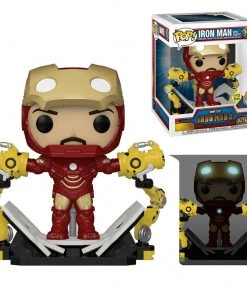 Quantum Collectibles Funko Pop! Vinyls Funko Pop! Iron Man 2 Iron Man MK IV With Gantry Glow-in-the-Dark 6-Inch Deluxe Pop! - Previews Exclusive