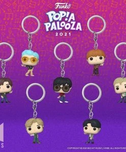 Quantum Collectibles Funko Pop! Rocks BTS Bundle Of 7 Pop Keychains Preorder Funko Pop! Vinyls