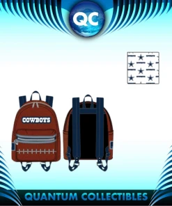 Quantum Collectibles Loungefly NFL Dallas Cowboys Pigskin Mini Backpack US Exclusive