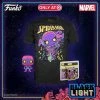 Quantum Collectibles Funko Pop! Blacklight Spider-Man Junior Tee With Pocket Pop Preorder Funko Pop! Vinyls