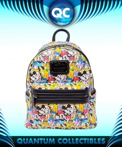 Quantum Collectibles Loungefly Mickey Mouse And Friends AOP Mini Backpack Preorder