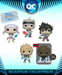 Quantum Collectibles Funko Fair 22: Black Clover Bundle Of 5 Including US Exclusive Chase Preorder Bundles