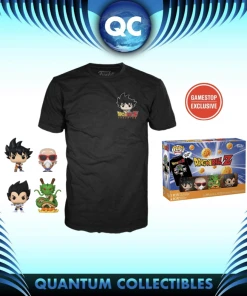 Quantum Collectibles Funko Pop! Vinyls Funko Pocket POP! And Tee: DragonBall Z 4 Pack T-Shirt GameStop Exclusive Preorder