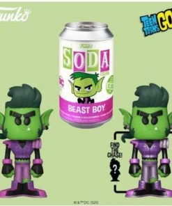 Quantum Collectibles Funko Teen Titans Go: Beast Boy (1:6 Chance Of Chase) Soda Vinyl Figure Pre-order Pop Vinyls