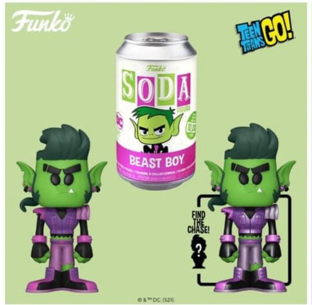 Quantum Collectibles Funko Teen Titans Go: Beast Boy (1:6 Chance Of Chase) Soda Vinyl Figure Pre-order Pop Vinyls 3 Quantum Collectibles Funko Teen Titans Go: Beast Boy (1:6 Chance Of Chase) Soda Vinyl Figure Pre-order Pop Vinyls