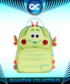 Quantum Collectibles Loungefly A Bug’s Life Heimlich Sequin Cosplay Mini Backpack Preorder