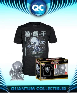 Quantum Collectibles USA Exclusive Stickered Pop Vinyls Funko POP! And Tee Yu-Gi-Oh! Blue Eyes Toon Dragon Vinyl Figure And T-Shirt GameStop Exclusive Preorder